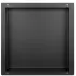 Półka wnękowa Wall Box 30 x 30 x 7 cm czarna ze stali nierdzewnej bez kołnierza